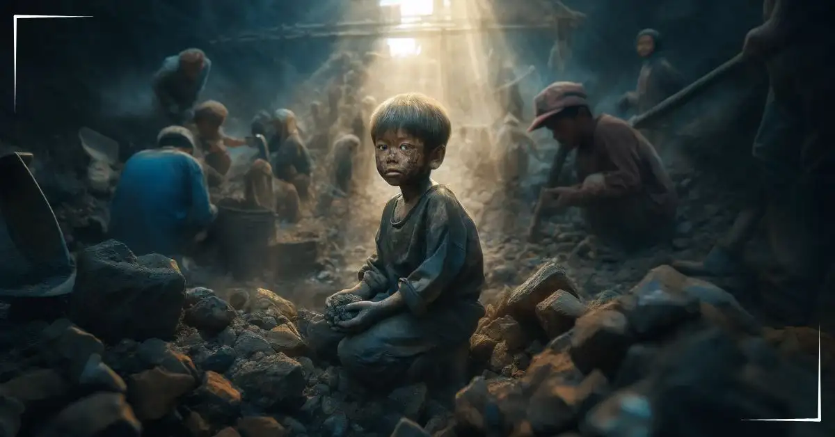 Poor kids working Combat Child Labor Blood in the Batteries White Paper 2024 Emancip8 Project